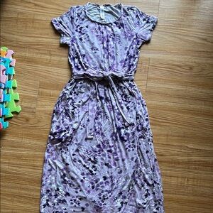 Latched Mama Lilac Petal Nursing Dress